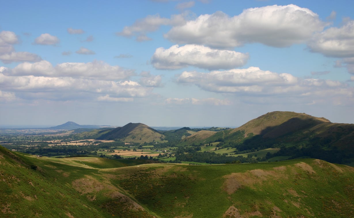 English Hills in summer - Long Mynd, Shropshire